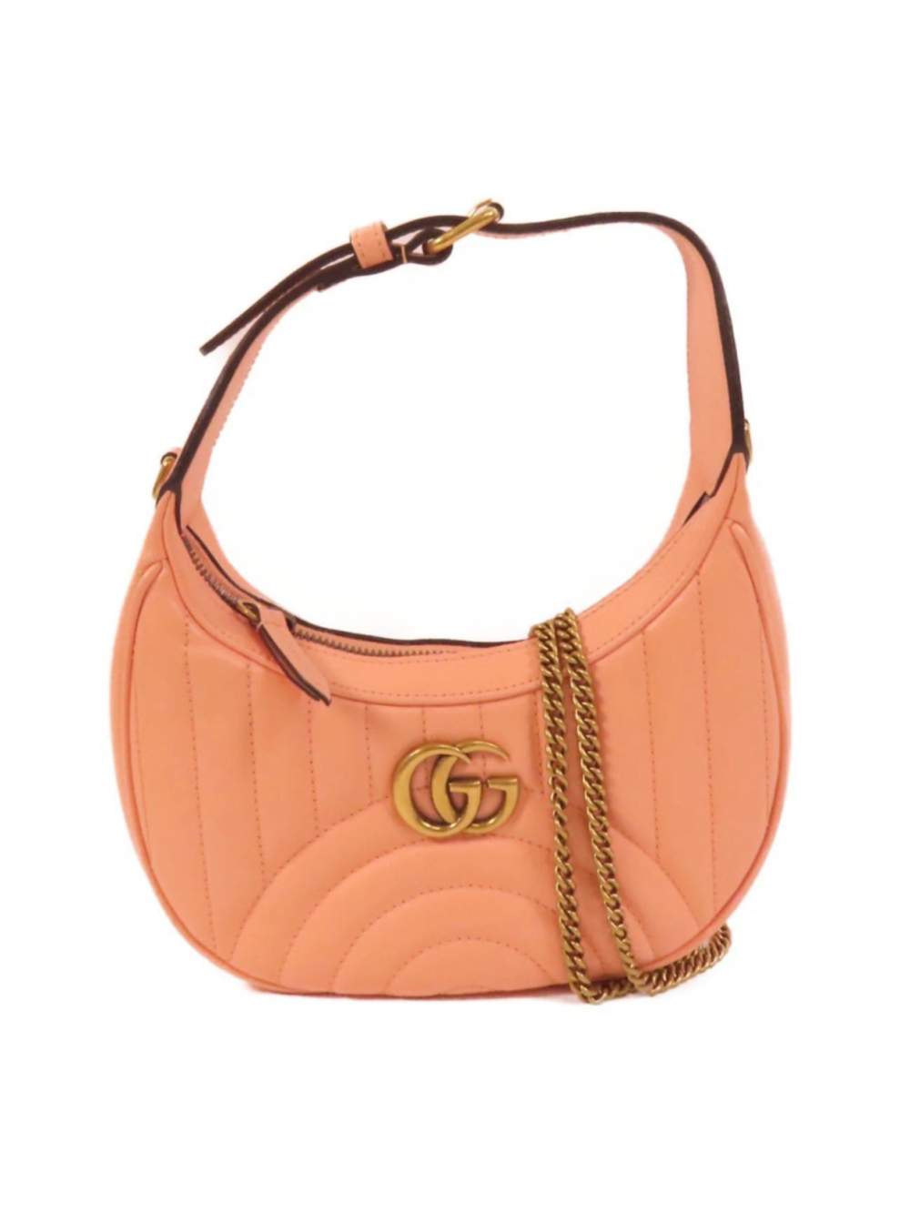 $1,610 MSRP Gucci Marmont Half Moon 2 Way Bag